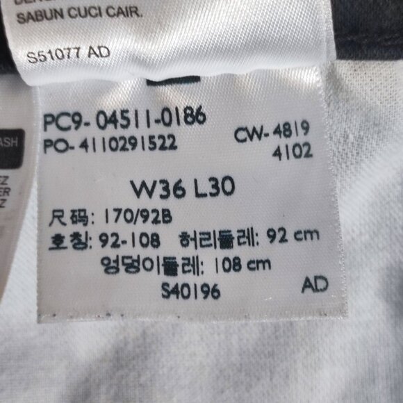 Levi's 511 jeans men's size W36 L30 black colour slim fit soft stretch jeans - Picture 7 of 16